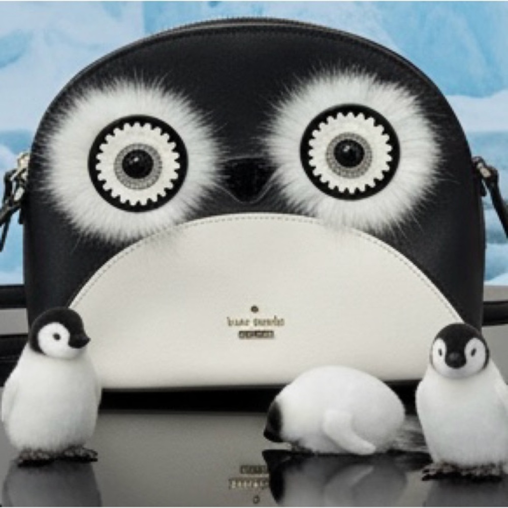NWOT Kate Spade Novelty RARE Large Hilli Penguin Crossbody Bag